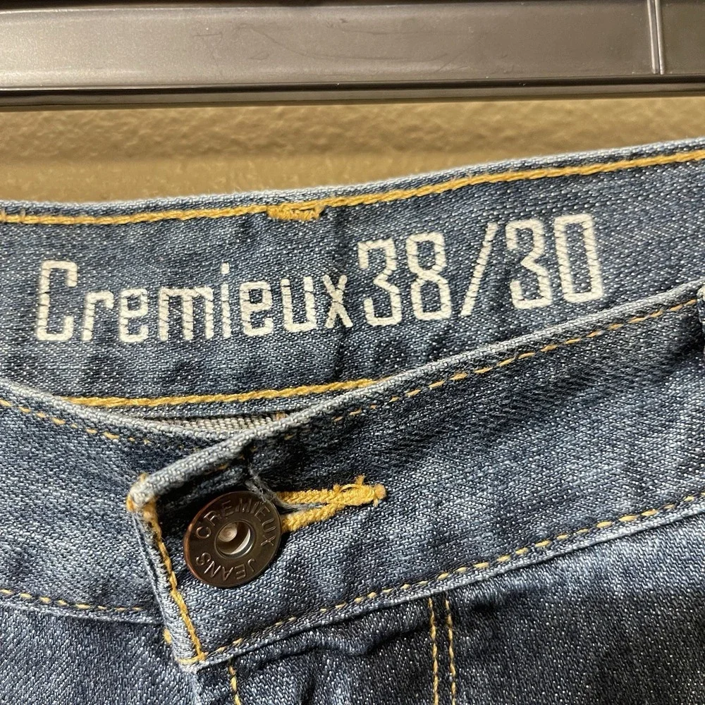 Cremieux Jeans Distressed Straight Wide Leg Relaxed Fit Men's Size 38/30 ( 28!!)